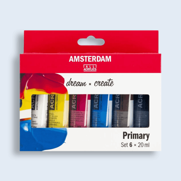 Amsterdam Acrylverf Primary Set 6 x 20ml