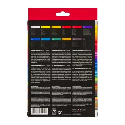 Amsterdam Acrylverf General Selection Set 12 x 20ml - Afbeelding 3