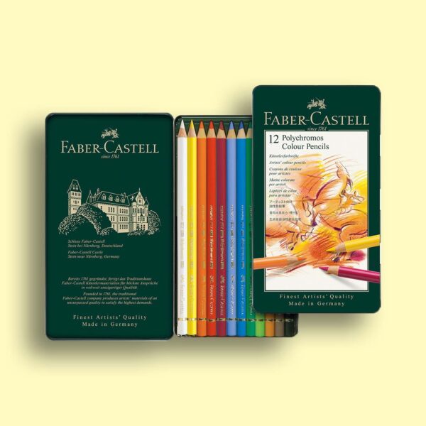 Faber-Castell Polychromos Pencil Set of 12 Pieces