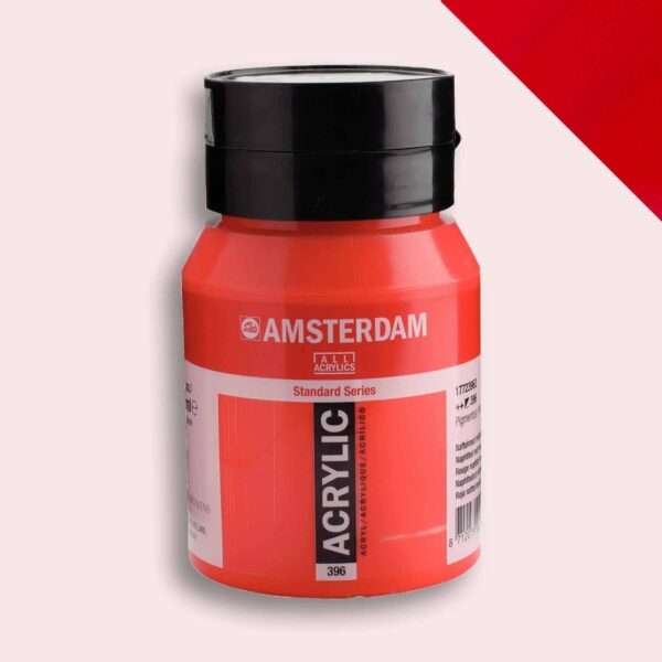 Amsterdam Acrylverf Pot 500 ml - Naftolrood Middel