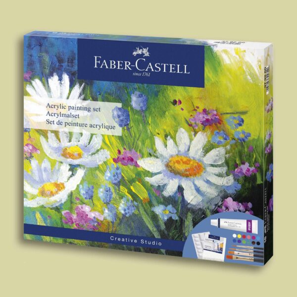 Acrylverf set 18 delig Faber Castell