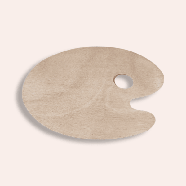 Schilderspalet hout ovaal 20x30cm