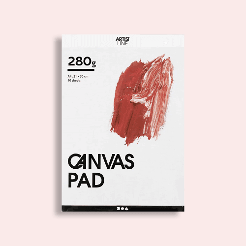 Canvas blok A4 10 vellen 280 grams Artist Line