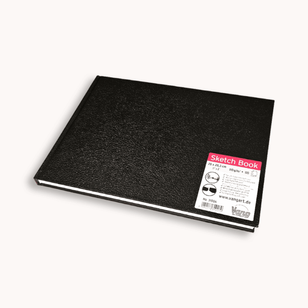 Schetsboek 110 vellen wit 110 grams papier landscape 28x20,3cm Vang