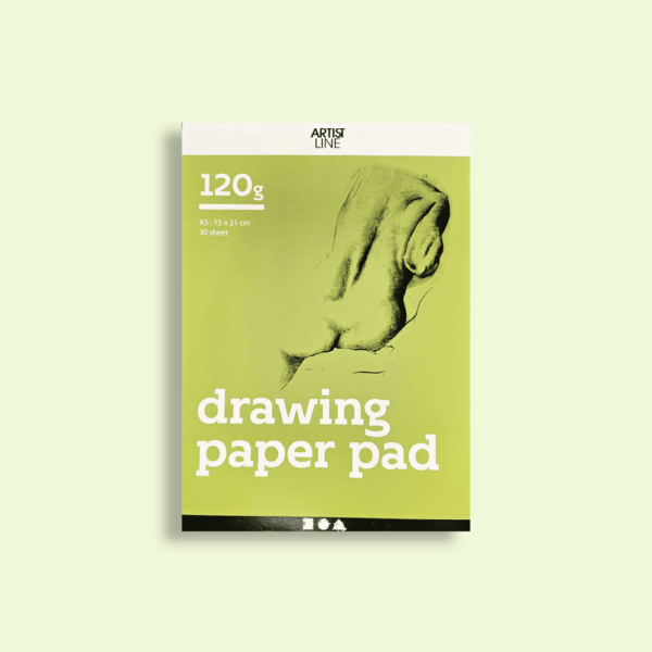 Tekenblok A5 portrait 120 grams papier wit 30 vellen - Artist Line
