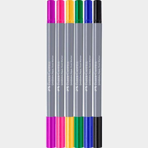 Faber-Castell Goldfaber Aqua Dual Markers - set 6 stuks Graffiti - Afbeelding 3