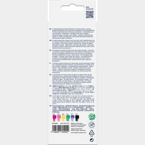 Faber-Castell Goldfaber Aqua Dual Markers - set 6 stuks Graffiti - Afbeelding 4