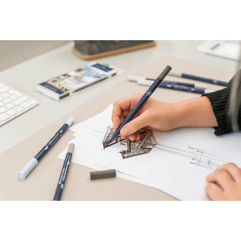 Faber-Castell Goldfaber Sketch Dual Markers alcohol-based - set of 6 pieces Architecture - Image 6