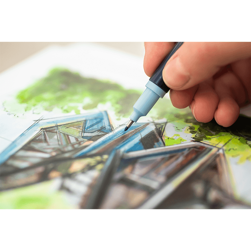 Faber-Castell Goldfaber Sketch Dual Markers alcohol-based - set of 6 pieces Architecture - Image 3