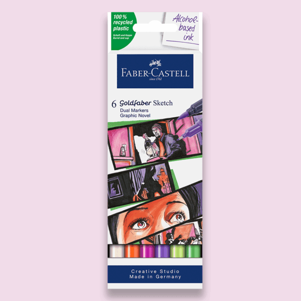 Faber-Castell Goldfaber Sketch Dual Markers alcohol-based - set of 6 pcs Graphic Novel