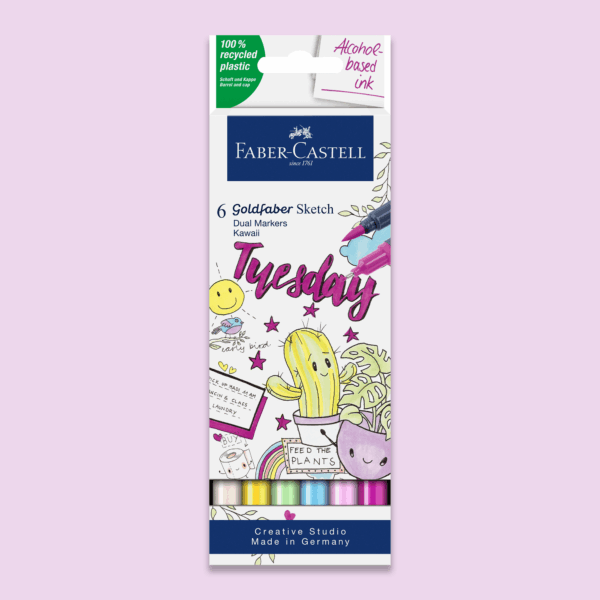 Faber-Castell Goldfaber Sketch Dual Markers alcohol-based - set of 6 pieces Kawaii