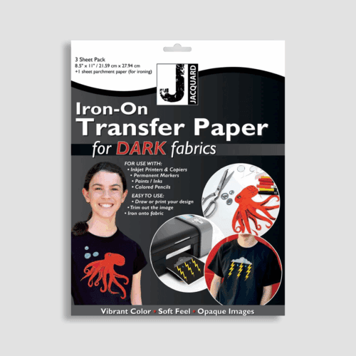 Jacquard Transfer sheets for dark textiles A4 (3 sheets)