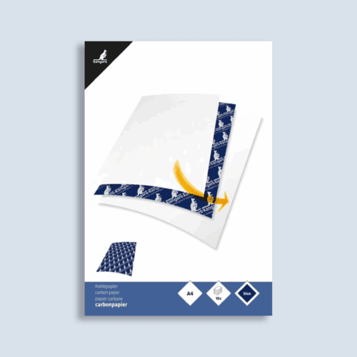 Carbonpapier Kangaro A4 21x29,7cm 10 vel blauw