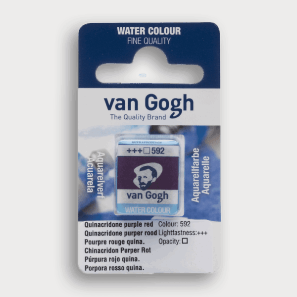 Van Gogh Aquarelverf Napje Quinacridone Purper Rood 592