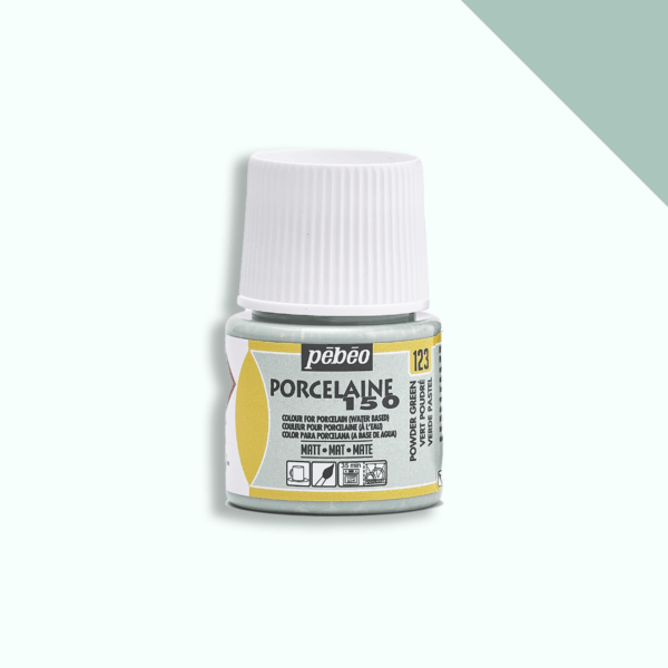 Pebeo Porcelaine 150 Matt Verf 45ml – Matte Porseleinverf - Powder Green