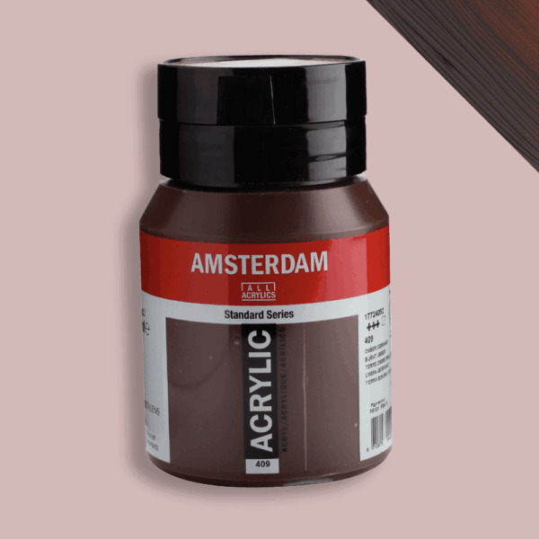 Amsterdam Acrylic Paint Pot 500 ml - Burnt Umber