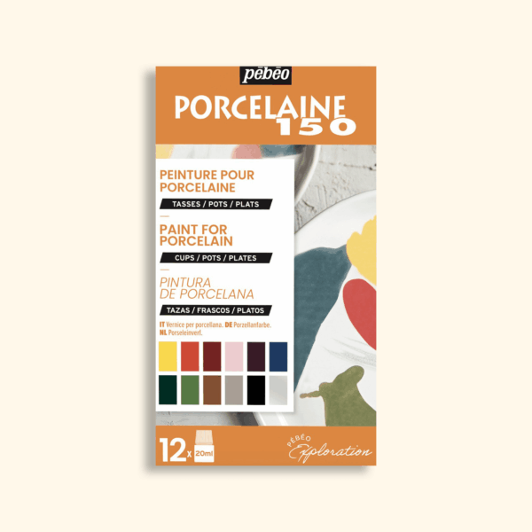 Pebeo Porcelaine 150 Verf set 12x20ml (9757472) – Porseleinverf