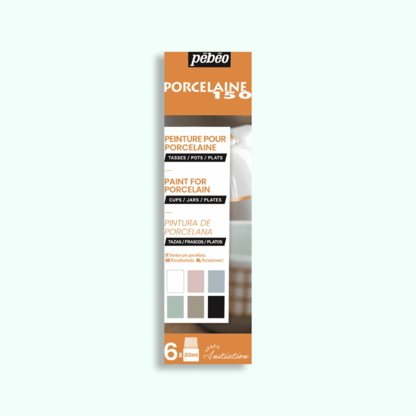 Pebeo Porcelaine 150 Verf set 6x20ml Mat (756473) – Porseleinverf