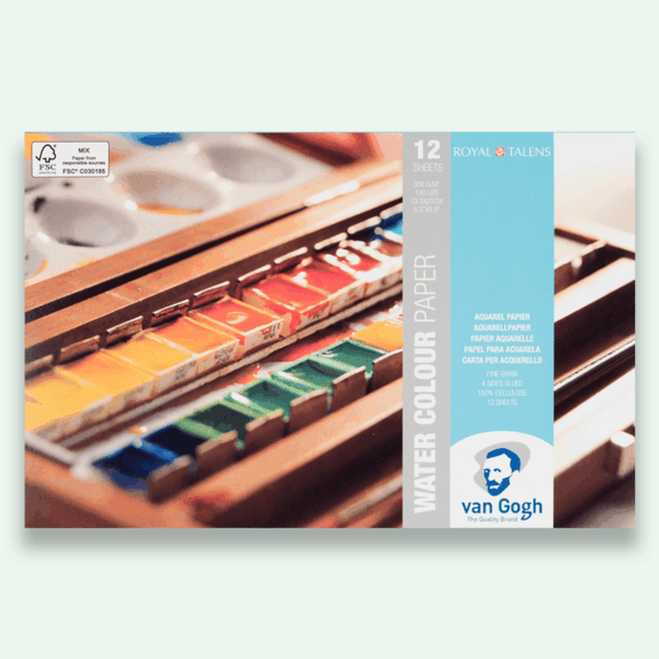 Van Gogh Watercolor paper 300 gsm 12 sheets - 13.5x21cm