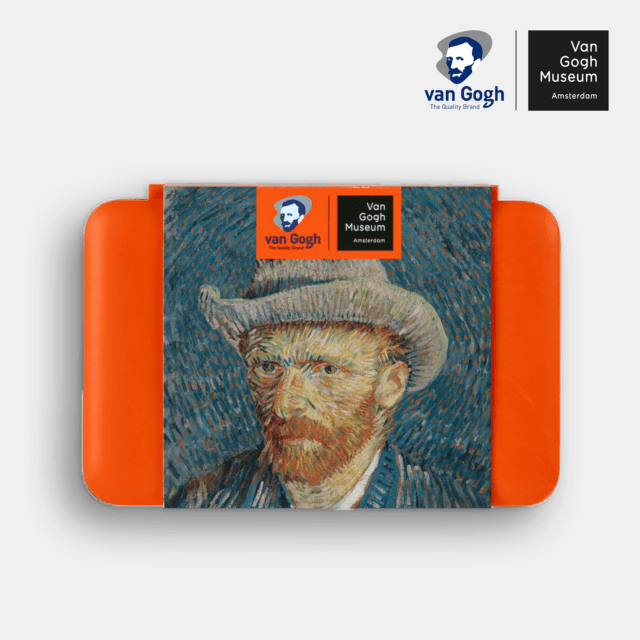 Van Gogh Aquarelverf set Van Gogh Museum - 12 kleuren in halve napjes - met penseel