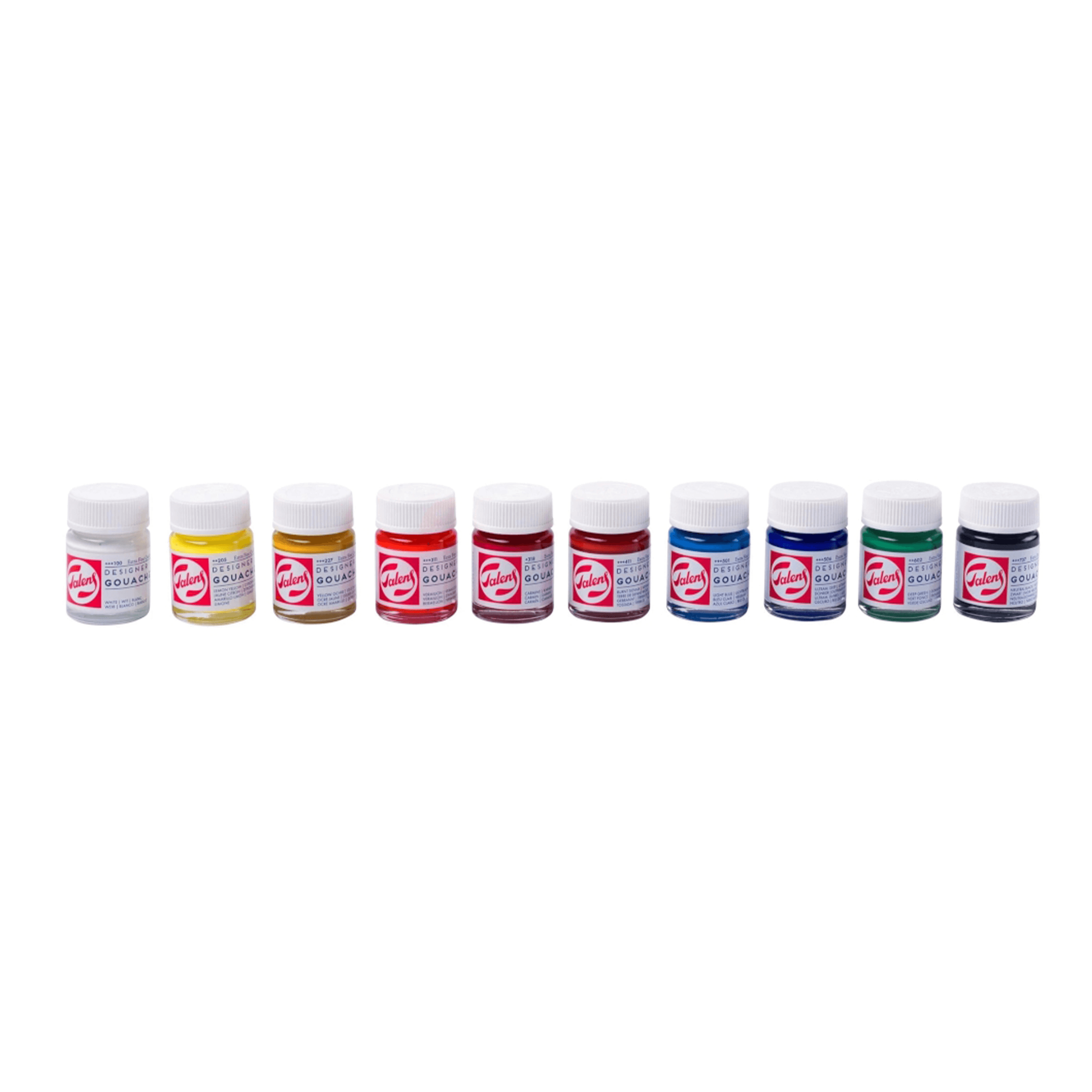 Talens Gouache Extra Fijn set 10x16ml flacons - Afbeelding 2