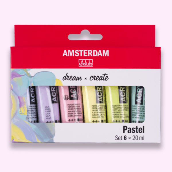 Amsterdam Acrylverf Pastel Set 6 x 20ml