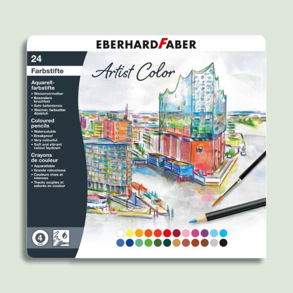 Aquarelpotloden set 24 stuks – Eberhard Faber Artist Color