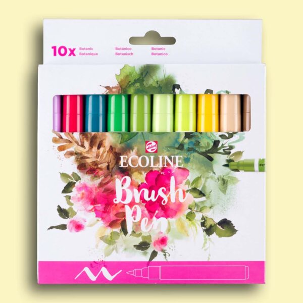 Ecoline Brush Pen Set Botanical – 10 colours