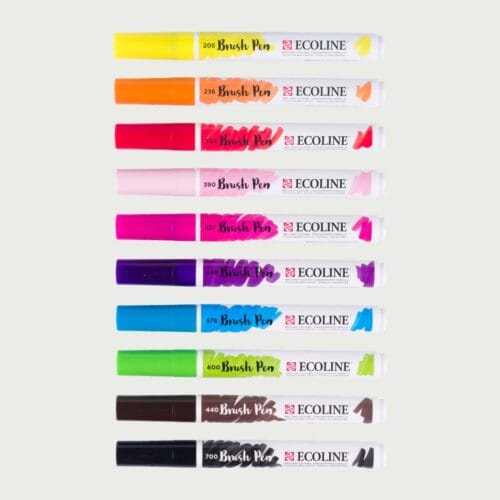 Ecoline Brush Pen Set Helder – 10 kleuren - Afbeelding 3