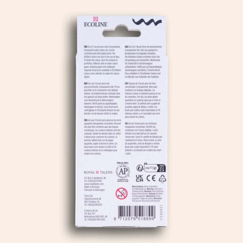 Ecoline Brush Pen Set Shadow - 5 colours - Image 2