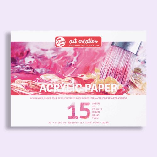 Acrylic paper A3 landscape 290 grams (white) 15 sheets - Talens Art Creation