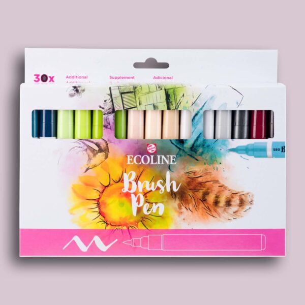 Ecoline Brush Pen Set Additional – 30 colours