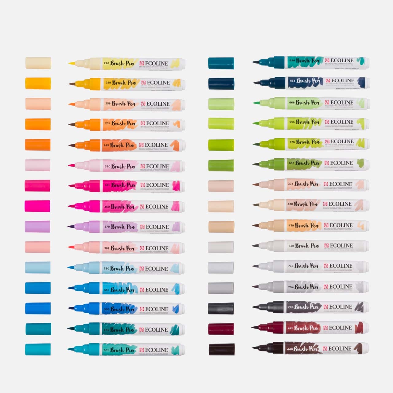 Ecoline Brush Pen Set Additioneel – 30 kleuren - Afbeelding 4