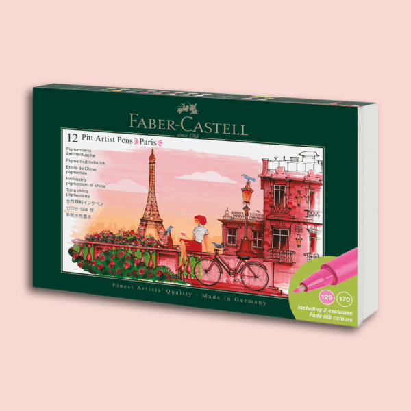 Drawing pen Faber-Castell Pitt Artist Pen Paris - Brush set 12 pieces