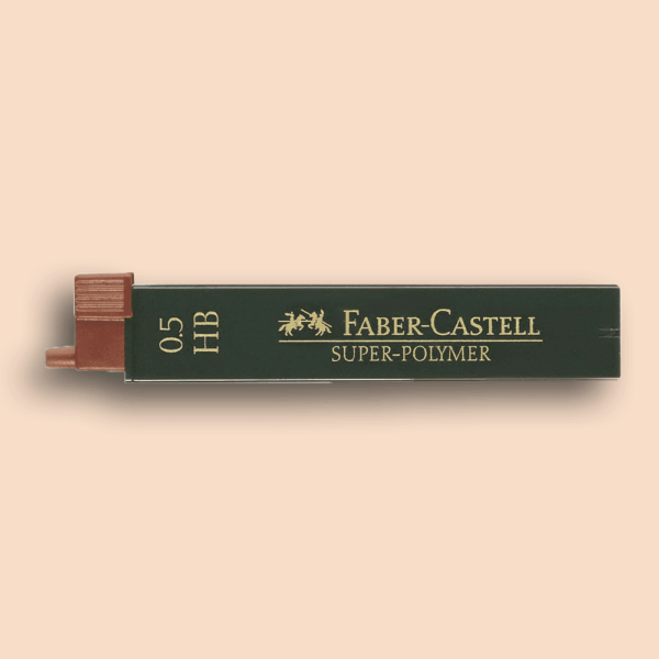 Vulpotlood stiftjes Faber-Castell Super-Polymer - 0,5 mm HB