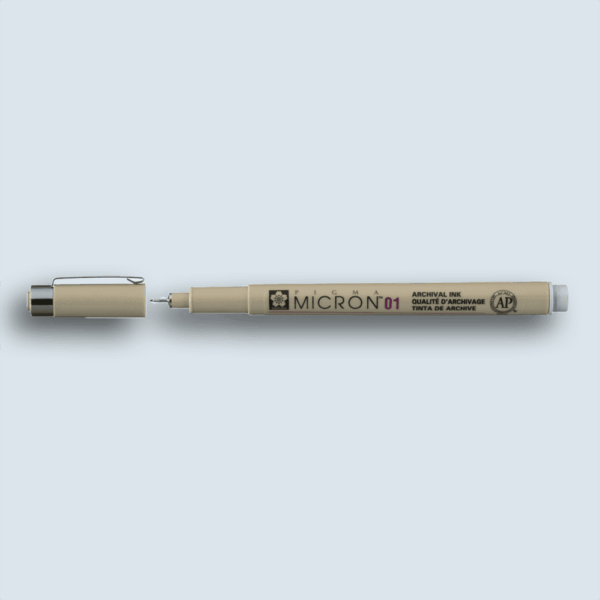 Sakura Pigma Micron 01 Fineliner 0.25mm Light Cool Gray