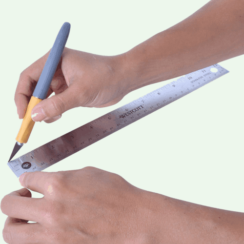 Westcott ruler 30cm - stainless steel with anti-slip - Image 4