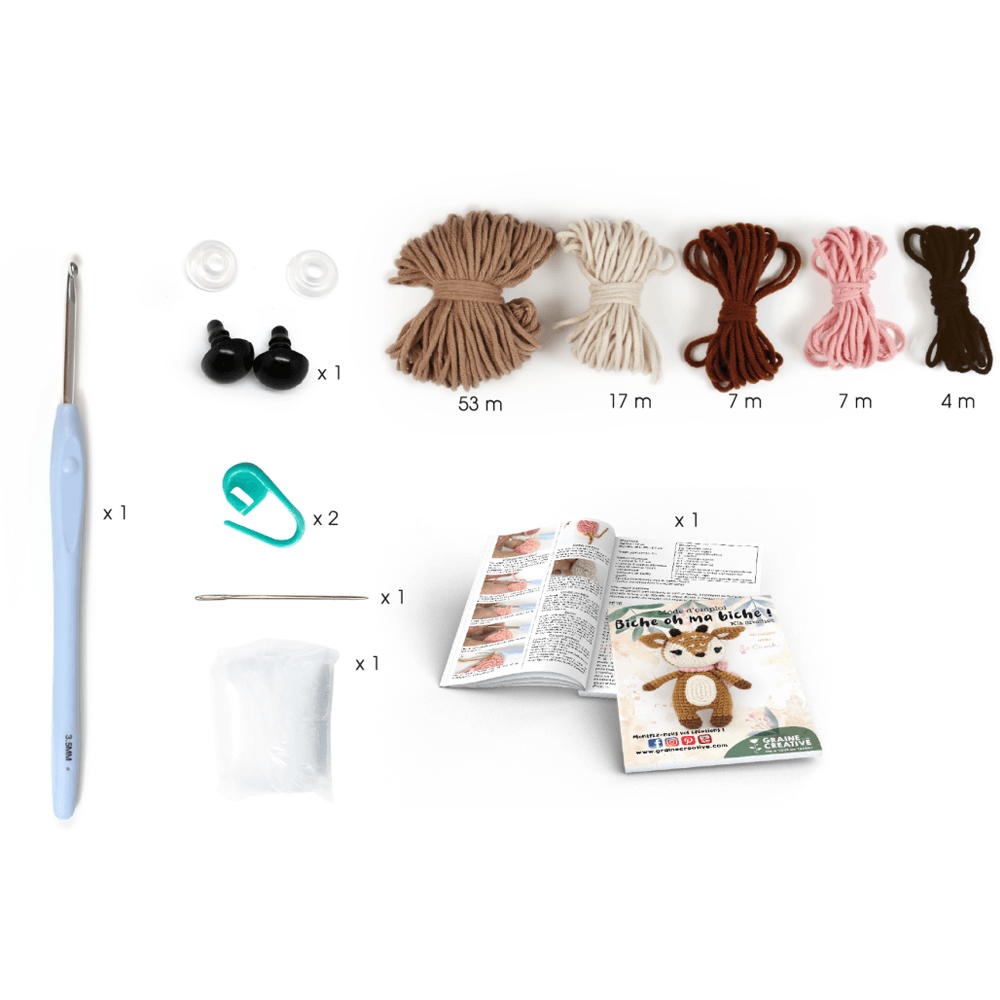 Amigurumi haakpakket hert (17cm) - Graine Creative - Afbeelding 2