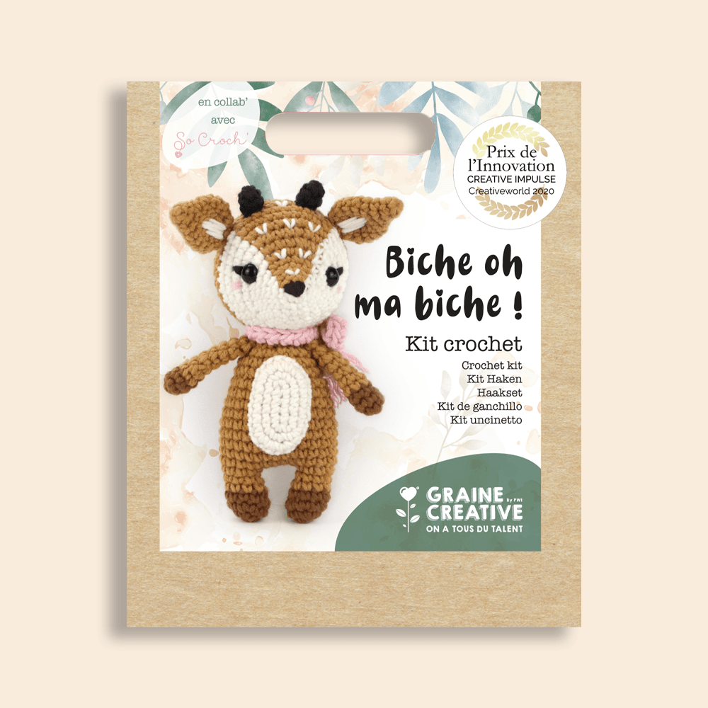 Amigurumi haakpakket hert (17cm) - Graine Creative