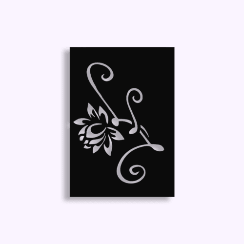 Zelfklevend sjabloon decoratieve Bloem 7x10cm Ki-Sign