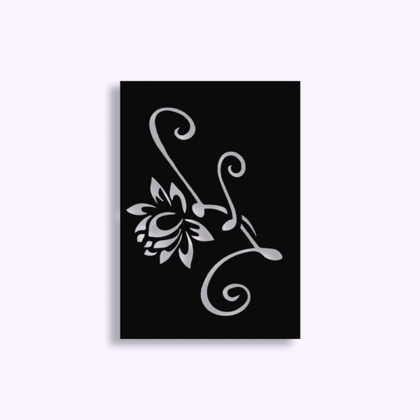 Zelfklevend sjabloon decoratieve Bloem 7x10cm Ki-Sign