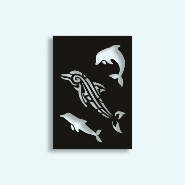 Zelfklevend sjabloon Dolfijn 7x10cm Ki-Sign