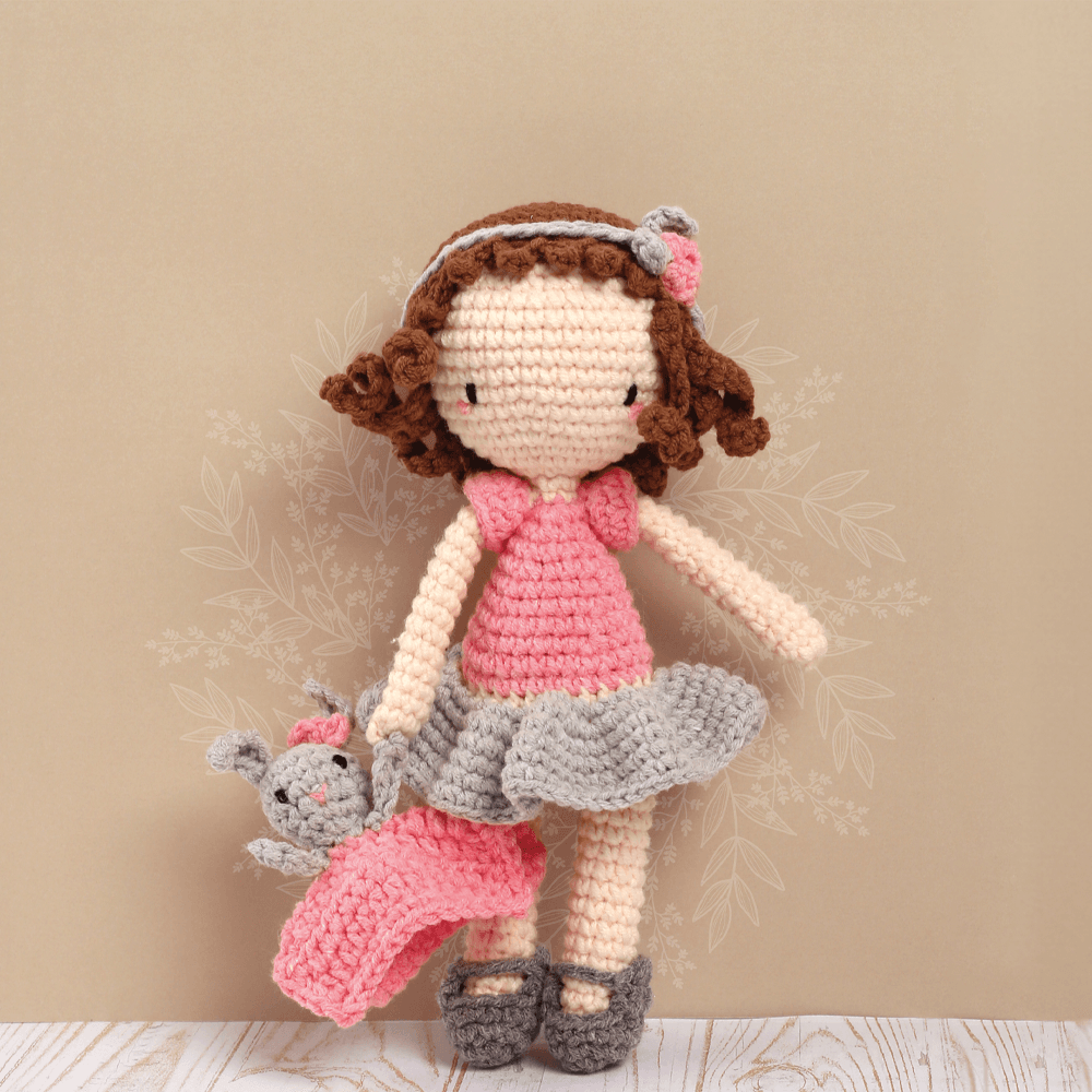 Amigurumi haakpakket pop Iris (19cm) - Graine Creative - Afbeelding 2