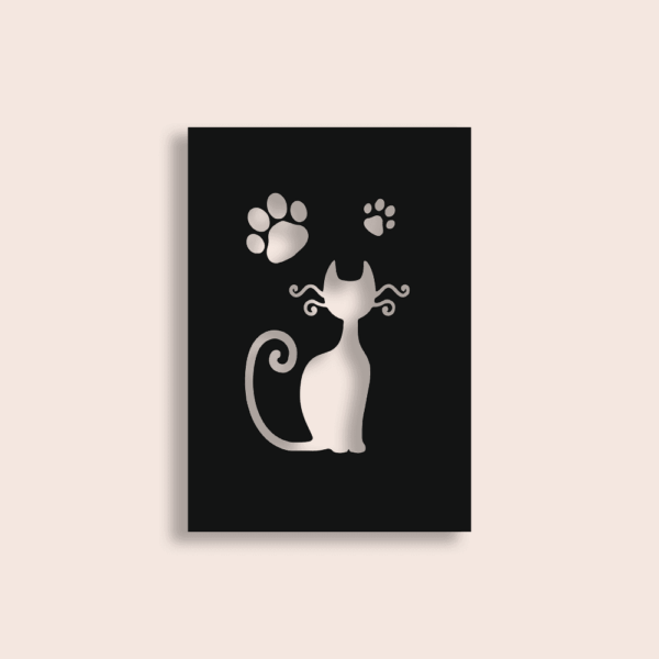 Zelfklevend sjabloon Kat 7x10cm Ki-Sign