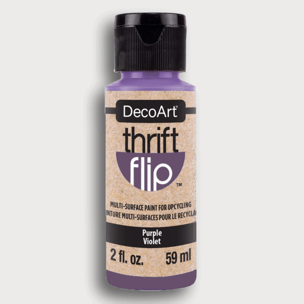 DecoArt Thrift Flip Multi-Surface Verf – Purple (DTFP16), satijnverf 59ml fles