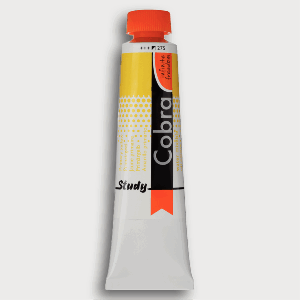 Tube Cobra Study 275 Primairgeel – watervermengbare olieverf van Royal Talens, 40 ml