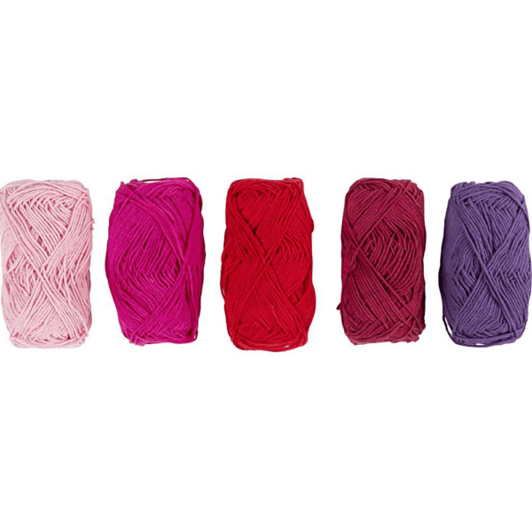 Alternative view of Creativ Company Cotton Yarn Set Purple Pink Harmony - 5x20 grams (8/4)