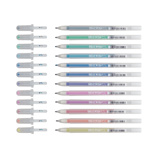 Sakura Gelly Roll Stardust Glitter gelpennen set à 12 kleuren - Afbeelding 3