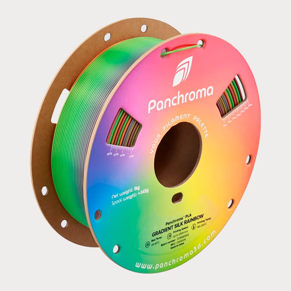 Polymaker Panchroma™ Gradient PLA Filament – Silk Rainbow – 1.75mm – 1kg