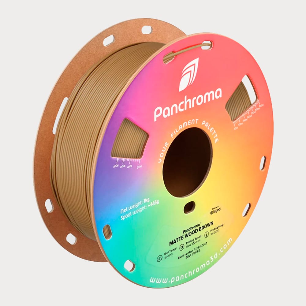 Polymaker Panchroma™ Matte PLA Filament – Wood Brown – 1.75mm – 1kg